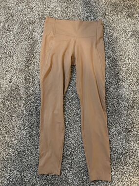 Old Navy Tan High-Waist Workout Leggings